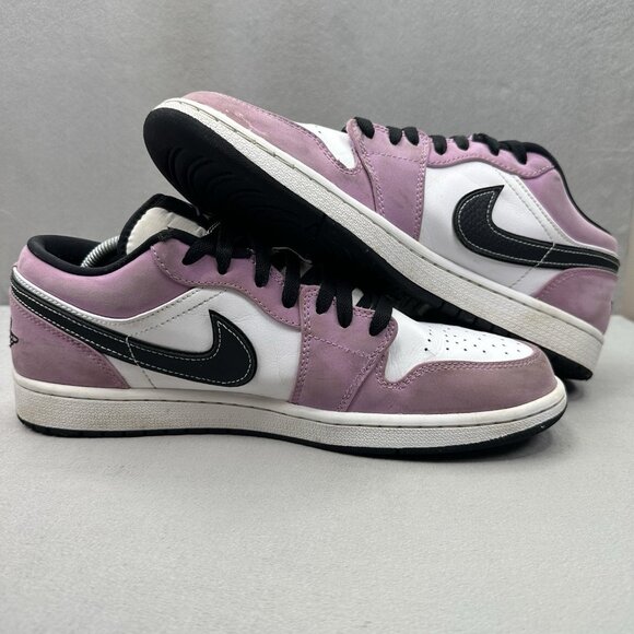 Mens Size 11 Nike Air Jordan 1 Low SE 'Violet Shock' Shoes Light Purple 2021 - Picture 6 of 9